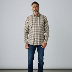 Eddie Bauer‎ Men’s Wrinkle-Resistant Plaid Shirt Classic Fit TL Tall Size